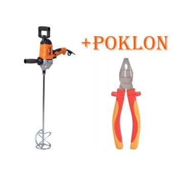 Villager električni mesač za boju 1050W VEM-1050 + POKLON Villager kombinovana klešta 180mm VDE 117 Villager električni mesač za boju 1050W VEM-1050 + POKLON Villager kombinovana klešta 180mm VDE 117